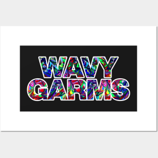 Wavy garms trippy design Posters and Art